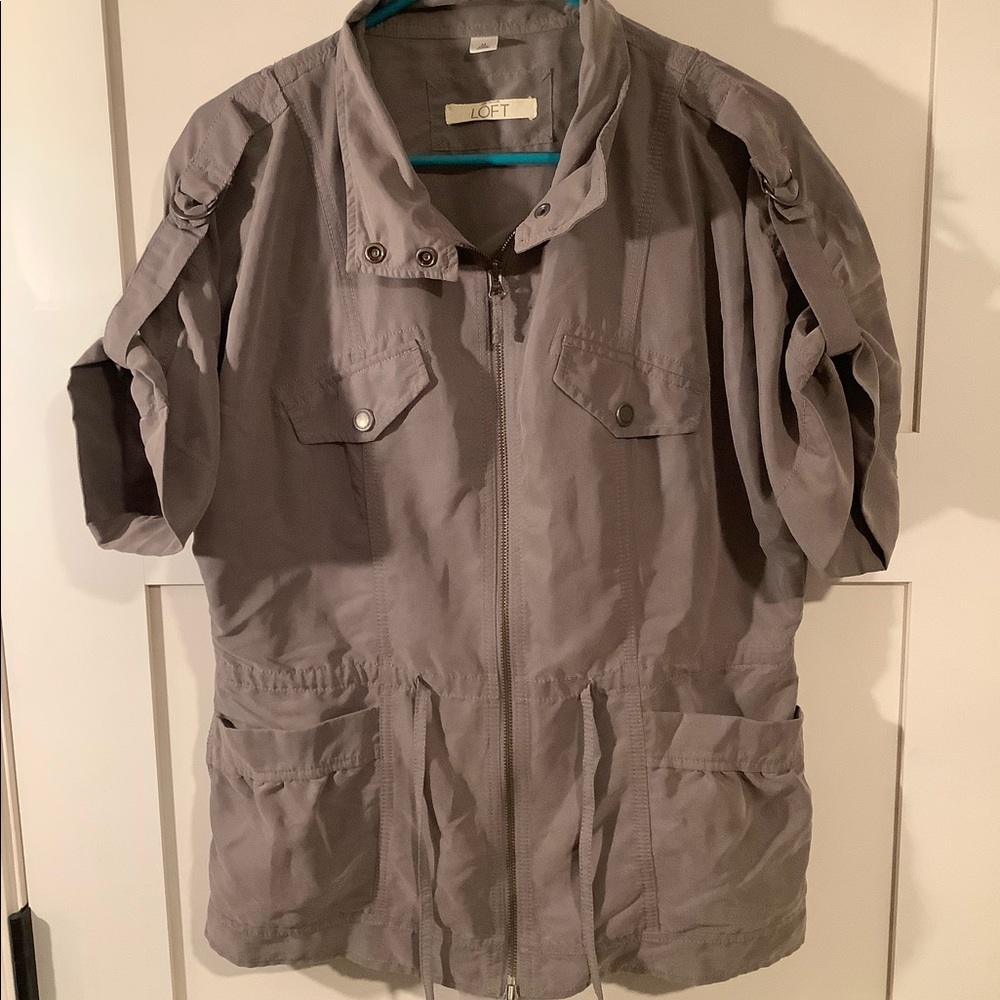Ann Taylor loft short sleeve lightweight jacket